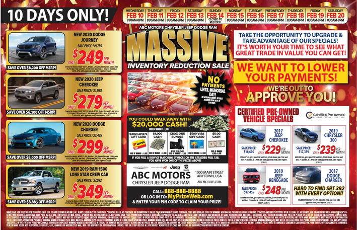 Massive Inventory Reduction Massive Inventory Reduction